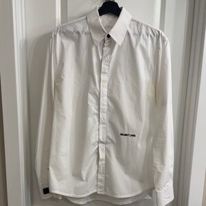 Helmut Lang White Button Down Shirt